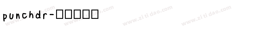 punchdr字体转换