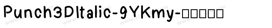 Punch3DItalic-9YKmy字体转换