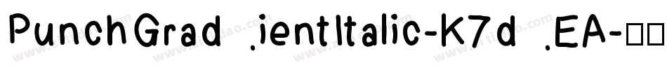 PunchGradientItalic-K7dEA字体转换