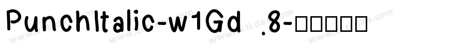 PunchItalic-w1Gd8字体转换