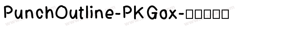 PunchOutline-PKGox字体转换