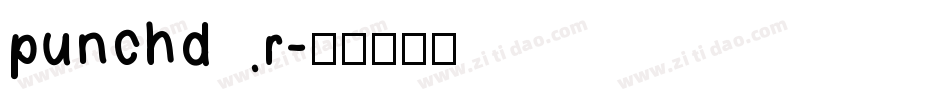 punchdr字体转换