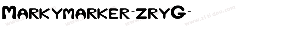 Markymarker-zryG字体转换