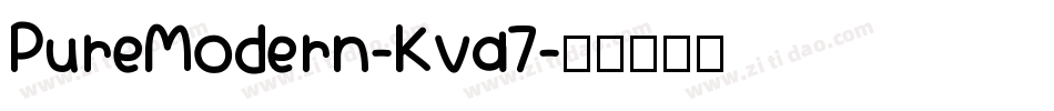 PureModern-Kva7字体转换
