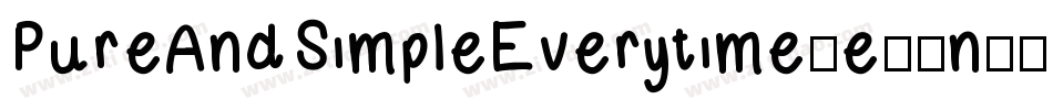 PureAndSimpleEverytime-e57n字体转换