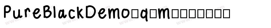 PureBlackDemo-q6m2字体转换