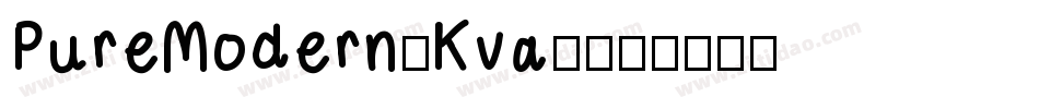 PureModern-Kva7字体转换