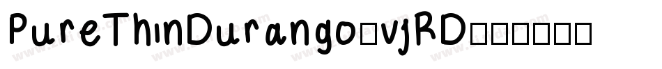 PureThinDurango-vjRD字体转换