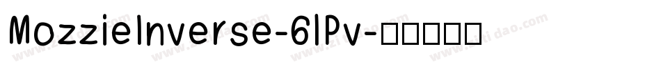 MozzieInverse-6lPv字体转换