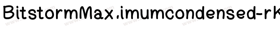 BitstormMaximumcondensed-rKPx字体转换
