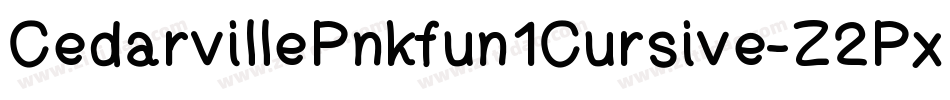 CedarvillePnkfun1Cursive-Z2Px字体转换