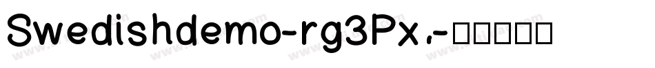 Swedishdemo-rg3Px字体转换