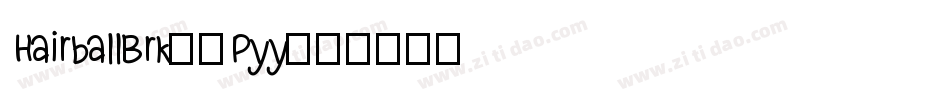 HairballBrk-9Pyy字体转换