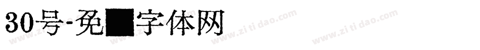 30号字体转换