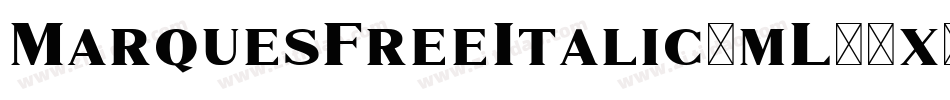MarquesFreeItalic-mL17x字体转换