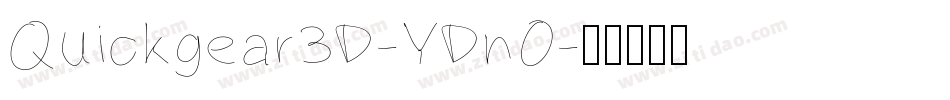 Quickgear3D-YDnO字体转换