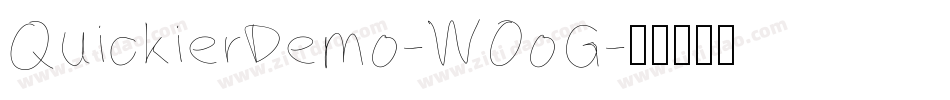 QuickierDemo-WOoG字体转换