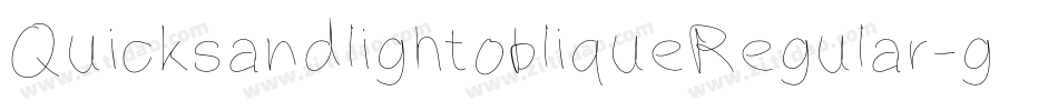 QuicksandlightobliqueRegular-gBxY字体转换