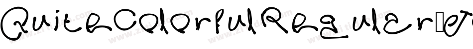 QuiteColorfulRegular-J6qB字体转换