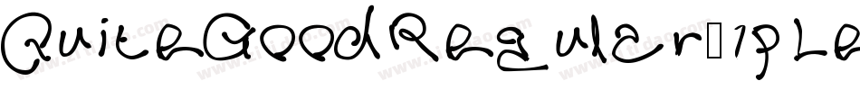 QuiteGoodRegular-1pLe字体转换