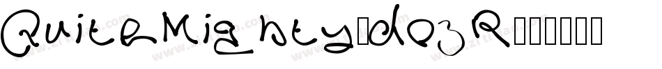 QuiteMighty-do3R字体转换 QuiteMighty-do3R字体转换