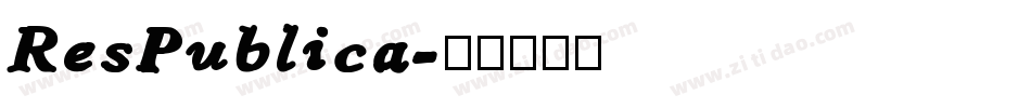 ResPublica字体转换