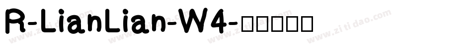 R-LianLian-W4字体转换