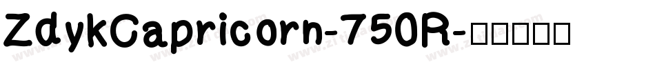 ZdykCapricorn-750R字体转换