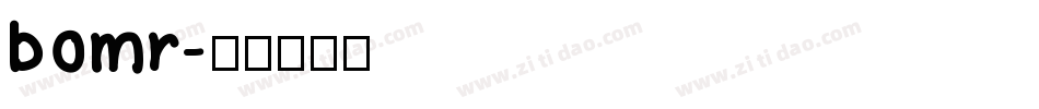 bomr字体转换