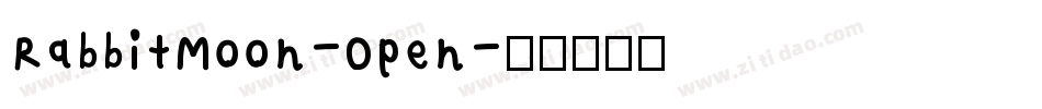 RabbitMoon-Open字体转换
