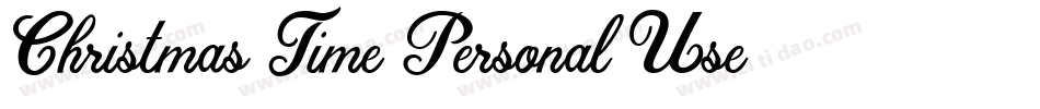 Christmas-Time-Personal-Use字体转换