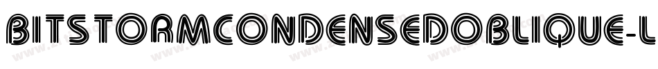BitstormCondensedOblique-lRaD字体转换