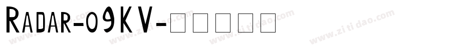 Radar-o9KV字体转换