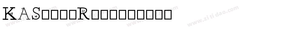 KAStormRain字体转换