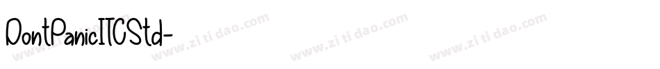 DontPanicITCStd字体转换