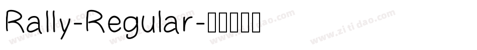 Rally-Regular字体转换