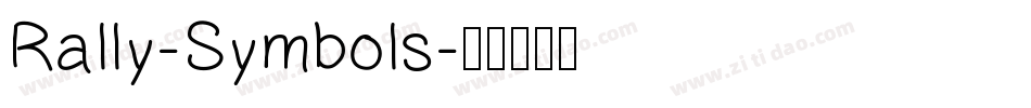 Rally-Symbols字体转换
