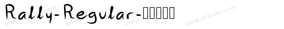 Rally-Regular字体转换