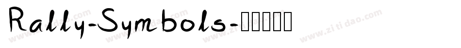 Rally-Symbols字体转换