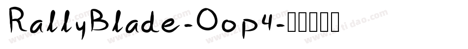 RallyBlade-Oop4字体转换