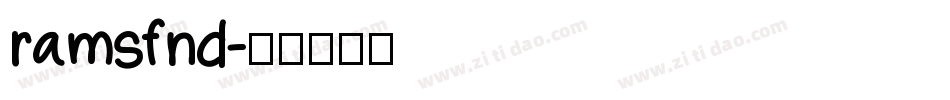ramsfnd字体转换