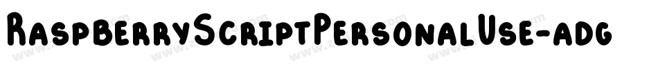 RaspberryScriptPersonalUse-adgo字体转换