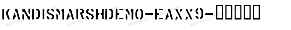 KandisMarshDemo-EaXx9字体转换