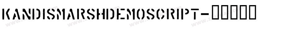 KandisMarshDemoScript字体转换