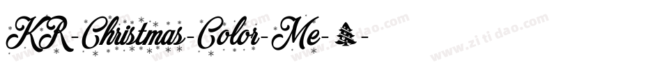 KR-Christmas-Color-Me-1字体转换