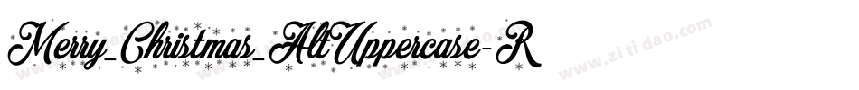 Merry_Christmas_AltUppercase-Regular字体转换