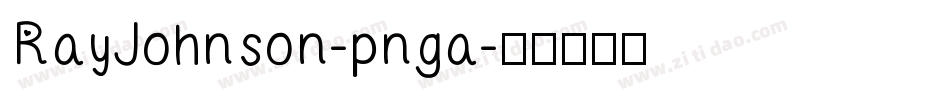 RayJohnson-pnga字体转换