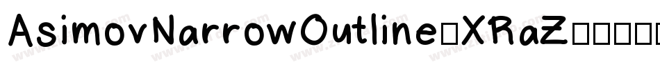 AsimovNarrowOutline-XRaZ字体转换