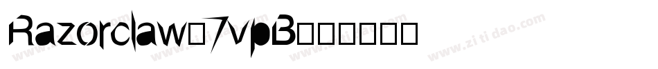 Razorclaw-7vpB字体转换