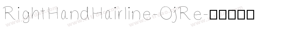 RightHandHairline-OjRe字体转换